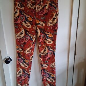 Pilcro Multicolor Paisley Pants